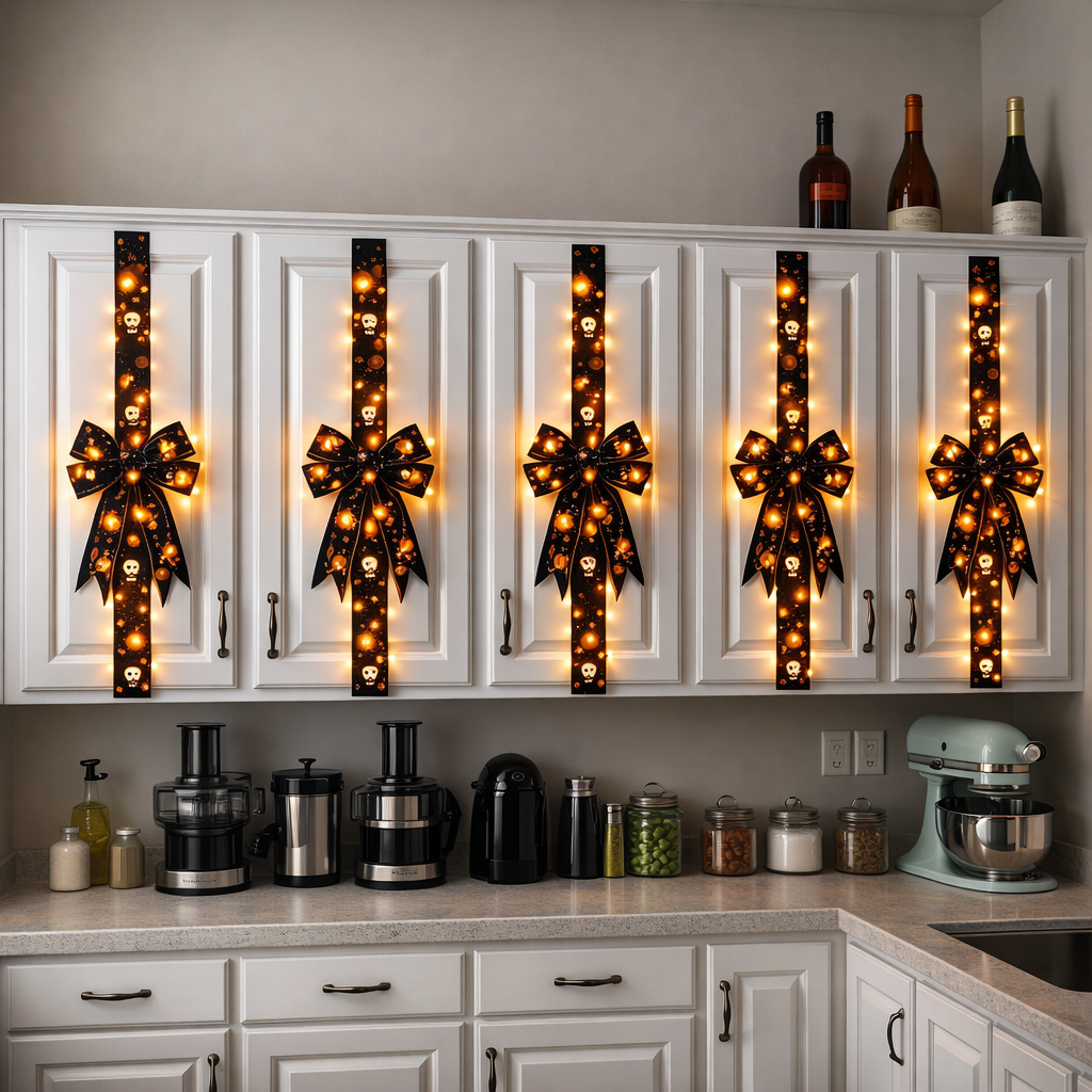 Halloween Hallow Cabinet Bows